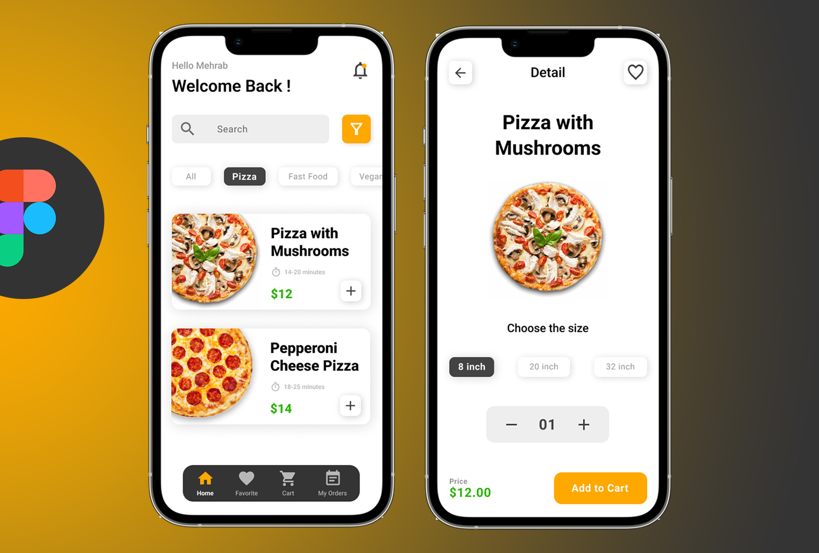 Food Delivery Application Ui Design with Figma by Mehrab Bozorgi on ...