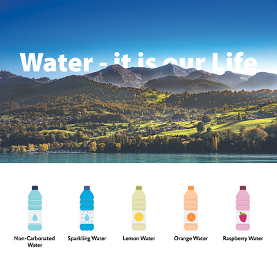 Water it is our Life adobeillustrator branding design designer graphic design illustration logo ui ux vector