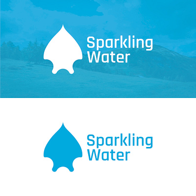 Sparkling Water Logotype adobeillustrator branding design designer graphic design illustration logo vector