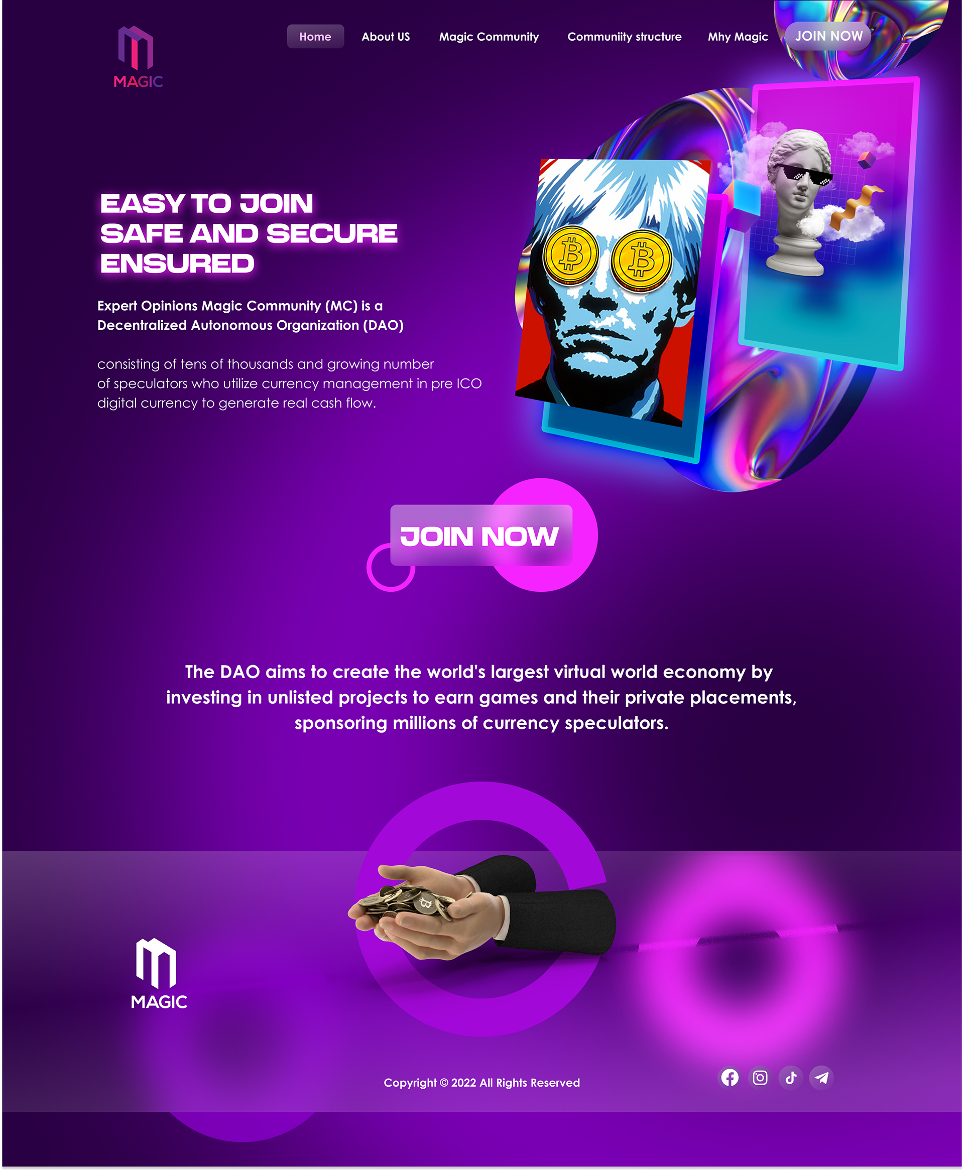 Magic Community Website bitcoin bitcoins blockchain btc crypto cryptocurrency cryptonews ethereum invest investing investment money trading ui uidesign uiuxdesigner userinterfacedesign ux uxinspiration webdesign