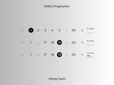Day 085 - Pagination 085 100odaysofui branding challenges community dailyui design figma illustration logo mobile pages pagination ui ux website