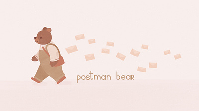 Postman Bear | illustrations animal art children art children illustration digital illustration illustration illustrator postman postman bear