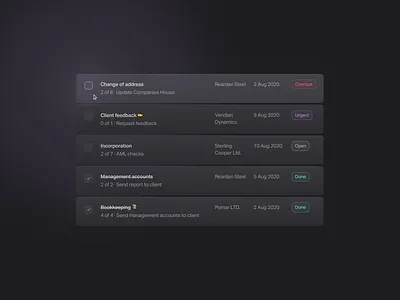 Pixie · Dark mode dark darkmode interface labels product ui ui user experience user interface ux