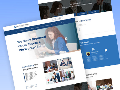 Visa Consultant Agency Landing Page design landing page landing page ui landing page ui design ui ui landing page ux visa visa consultant visa consultant agency website website ui