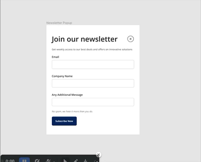 Auto-Layout Newsletter Form animation clean design dribbble ui