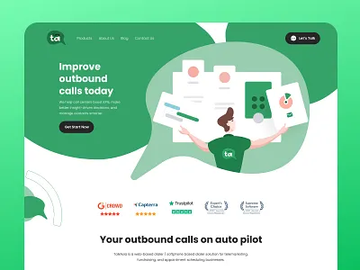 TalkAsiaVoIP Landing Page landing page ui ui ux website