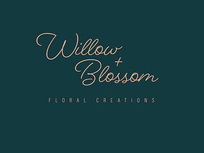 Willow + Blossom floral branding brand identity branding floral creations florist florist logo flower shop flower shop branding flower shop identity flower shop logo logo logo design logo inspo