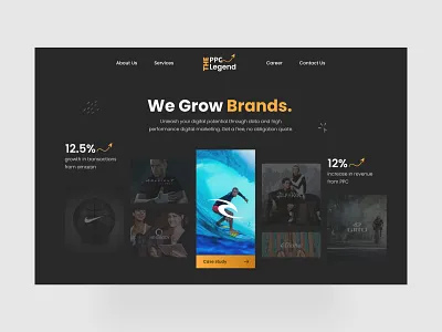 Marketing Agency Landing Page landing page marketing agency ui ui ux