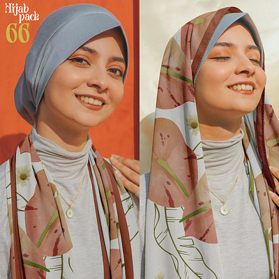 Hijab Mockup Pack 66 apparel clothes design download fabric fashion female girl hijab mockup model muslim psd scarf shawl template textile woman