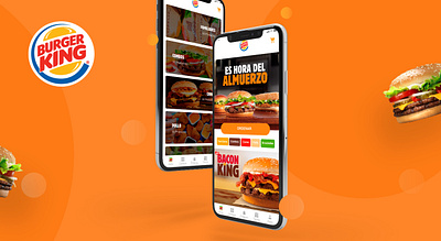 Burger King app development design graphic design ui ux