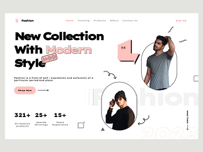 F - Fashion studio branding clothes creativ ecomers fancy fashion design hero section home page illustration landing page light mode logo marketplace mockup modern style trend ui web design webflow