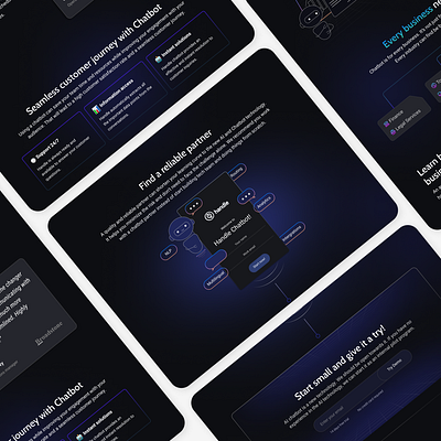 Landing Page for AI Company ai chatbot design figma hi fi landing page mobile prototyping ui web website wireframing