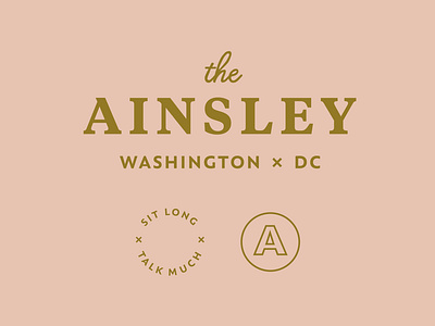 The Ainsley Brand Assets branding design identity design logo typography