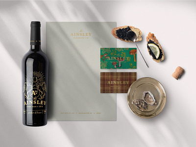 The Ainsley Brand System branding identity design logo packaging stationery