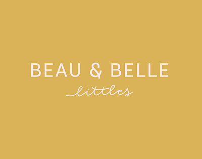Beau & Belle Little Branding branding design graphic design identity design logo typ typography