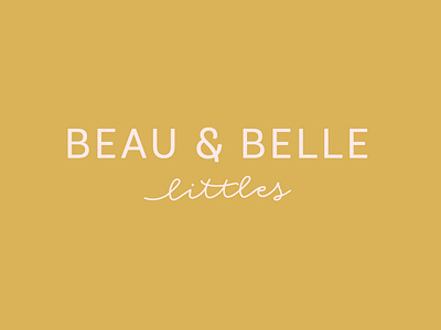 Beau & Belle Little Branding branding design graphic design identity design logo typ typography