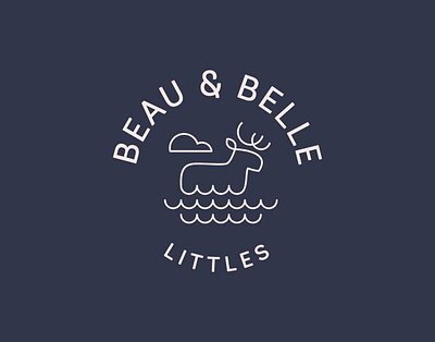 Beau & Belle Littles / Secondary Mark branding design graphic design identity design illustration logo typography