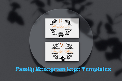 Family Monogram Logo Templates family logo logo template logos monogram logos