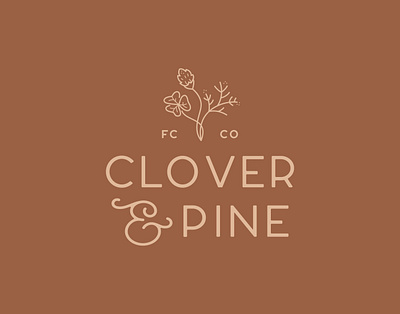 Clover & Pine Salon Branding branding design graphic design identity design logo typography