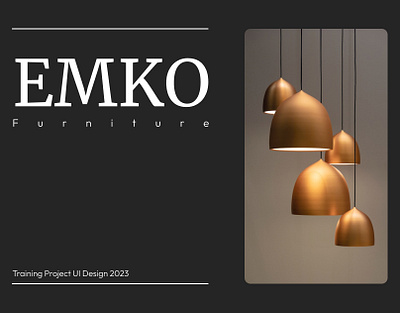 EMKO. app design furniture graphic design typography ui ux web website