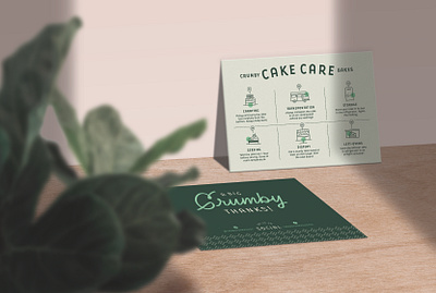 Crumby Bake Shop Brand Identity Design / Cake Cake Card branding design graphic design identity design logo typography