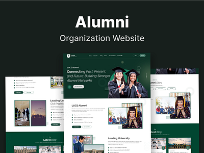 Alumni Organization Website alumni animation ex graphic design organization student ui