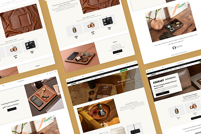 Courant Landing Pages creative direction figma shogun shopify ui design visual design web design