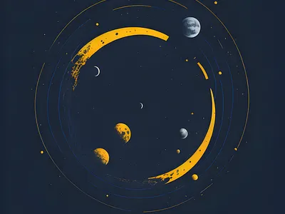 Revolving Galaxy creative process galaxy graphic design illustration planets space