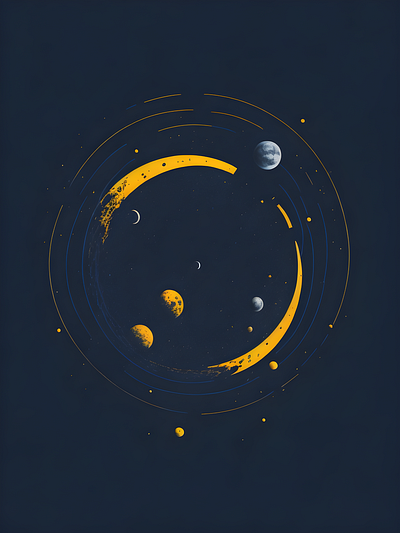 Revolving Galaxy creative process galaxy graphic design illustration planets space