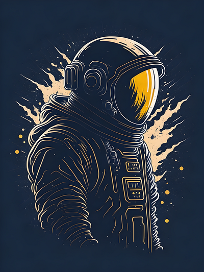 Eveready Soldier astronaut comrad digital painting display graphic design illustration soldier space war