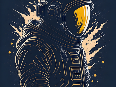 Eveready Soldier astronaut comrad digital painting display graphic design illustration soldier space war