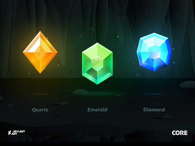 Gems Awards - ( Gem Cave ) 2 of 2 | DeviantArt 3d 3d art after effects animation app branding cartoon clean design doodle graphic graphic design icon illustration minimal motion toon ui ux vector