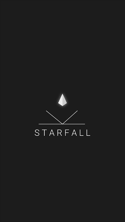 StarFall- A fictional Space Mining Company branding design graphic design logo neomorphic space tech