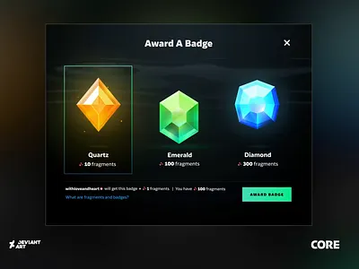 Gems Awards - ( Selection Screen ) 1 of 2 | DeviantArt 3d animation app branding cartoon clean design doodle graphic graphic design icon illustration logo minimal toon typography ui ux vector web