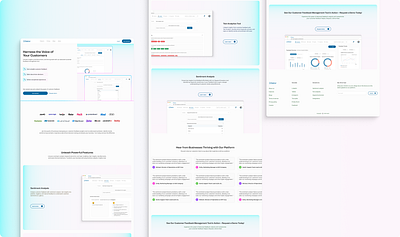 B2B SaaS Landing Page b2b landing page product design ui ux