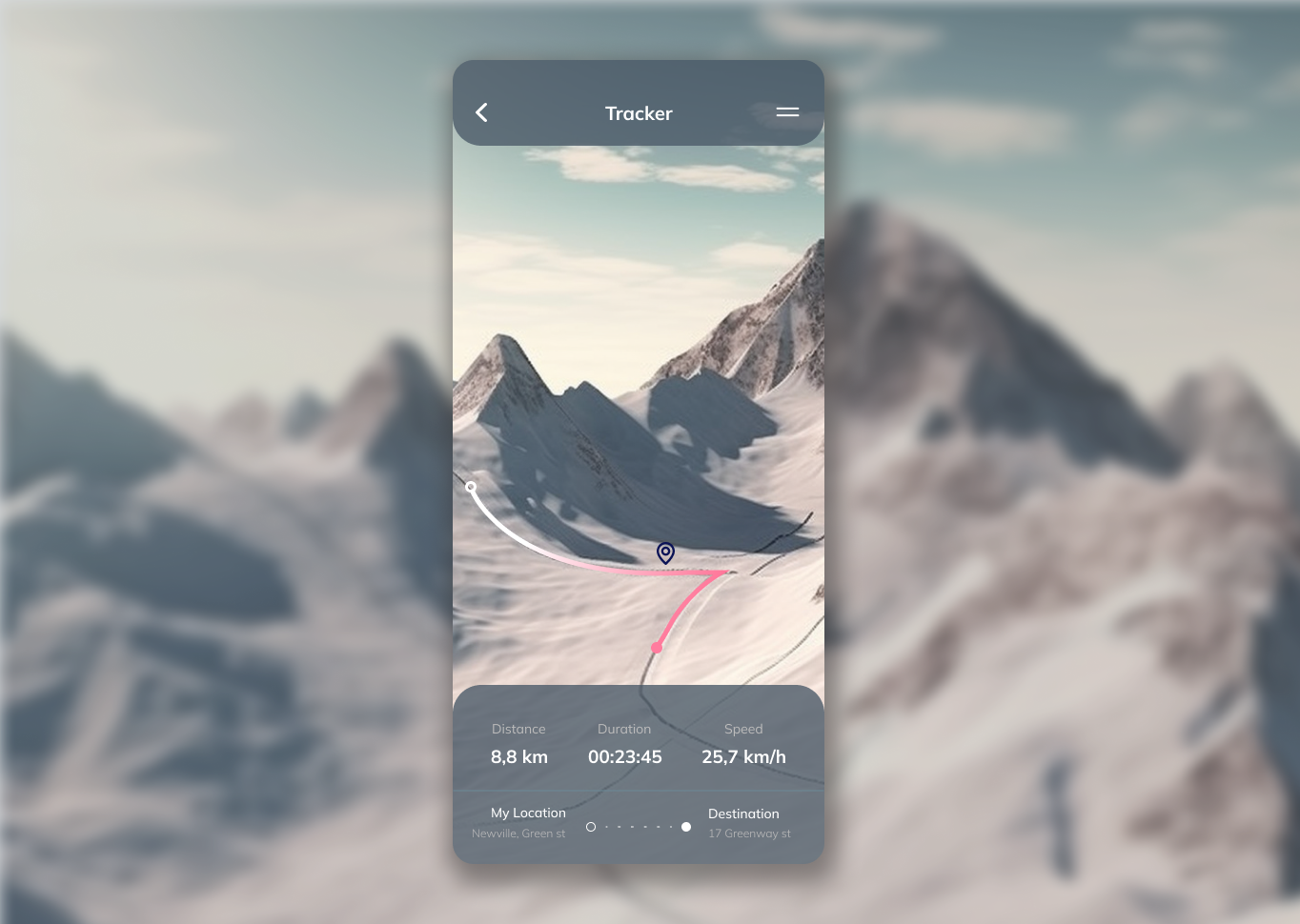 Daily UI 020 Location Tracker by Anna M on Dribbble