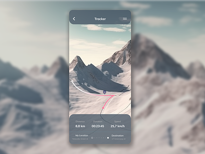 Daily UI 020 : Location Tracker daily ui dailyui dailyui020 dailyui20 figma location tracker location tracker ui location tracker ui design location ui mobile application ski application ui uiux ux