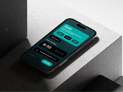 Smart Alarm - Mobile App Design ai alarm app app app design branding design graphic design icon illustration interface ios landing logo minimal typography ui ux vector visual concept web design