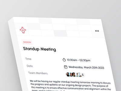 Schedule Details design graphic design ui ux