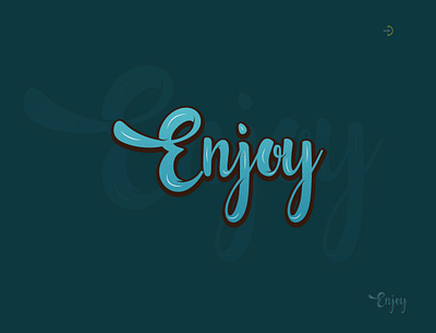 Enjoy typography logo by Anik Hasan on Dribbble