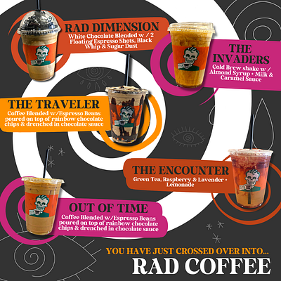 Test for Rad Coffee IG Posts branding design graphic design illustration logo social media typography vector