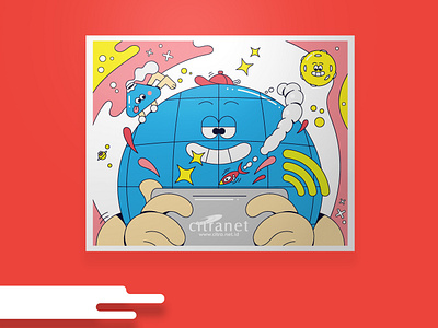 Citra-net Tumbler Design Competition branding cartoon character digital graphic design illustrati illustration vector