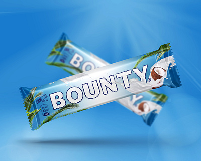 Bounty Chocolate Packaging Design chocolate design graphic design packaging redesign