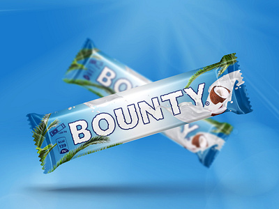 Bounty Chocolate Packaging Design chocolate design graphic design packaging redesign