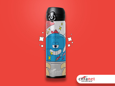 Citra-net Tumbler Design Competition Mockup branding cartoon character character design digital graphic design illustration packaging
