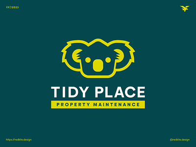 Tidy Place - Logo Concept for Property Maintenance Company brand identity brand identity design branding graphic design home house koala logo