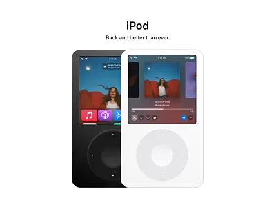 All New iPod apple apple music apple tv design hardware ios ipod ipod classic music spotify streaming
