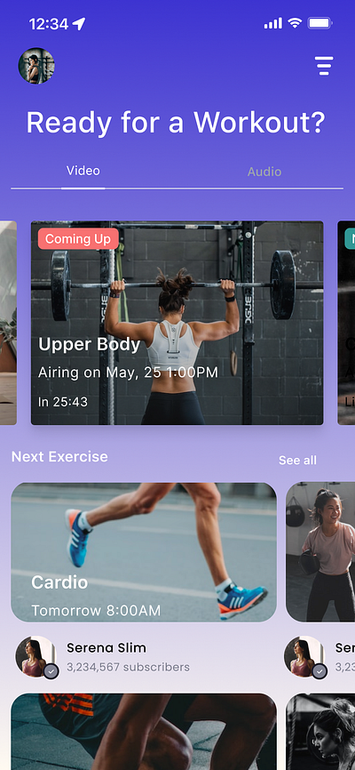 Daily UI Challenge - Day 41: Workout Tracker 100days 100daysofdesign cardio challenge dailydesign day41 design designer designthinking figma fitness graphic design gym health illustration running ui ux workout workouttracker