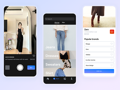 Explore Style in AR: Virtual Dressing Room App for iOS appdesign arapp ardesign augmentedreality designthinking fashionapp fashiondesign fashioninnovation fashiontech iosapp mobileapp uidesign userexperience userinterface uxdesign virtualdressingroom virtualfashion virtualreality virtualtryon vrshopping