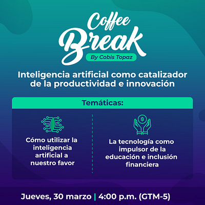 Coffe Break by Cobis Topaz campaña compañia marca